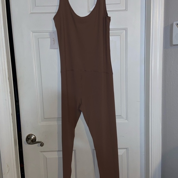 Isabel Maternity by Ingrid & Isabel Brown Jumpsuit - Picture 3 of 16